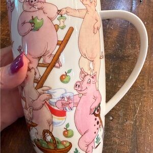 Dunoon Fine Bone China Collectibles Troublemakers Pig Mug